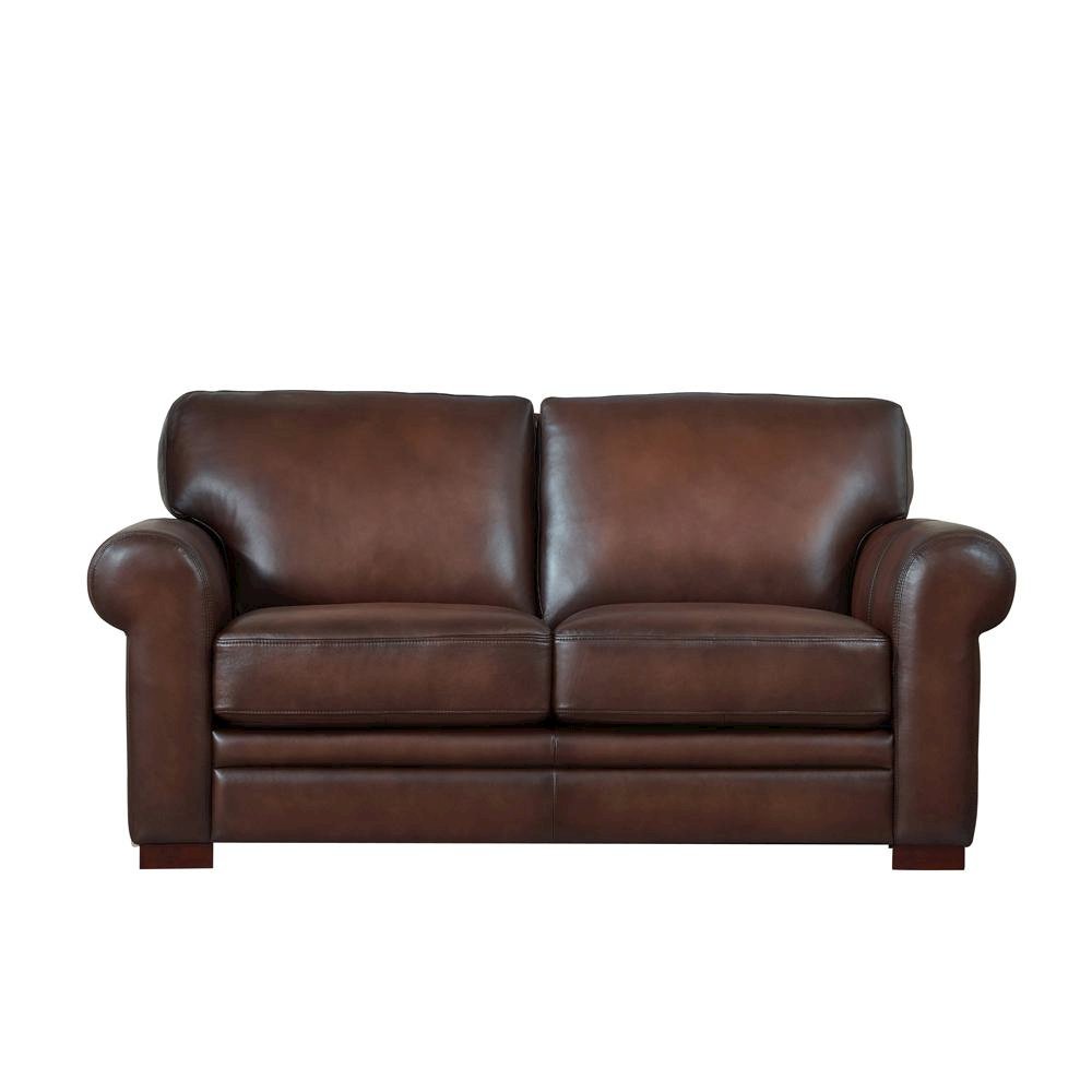 Brookfield Leather Loveseat. Picture 1