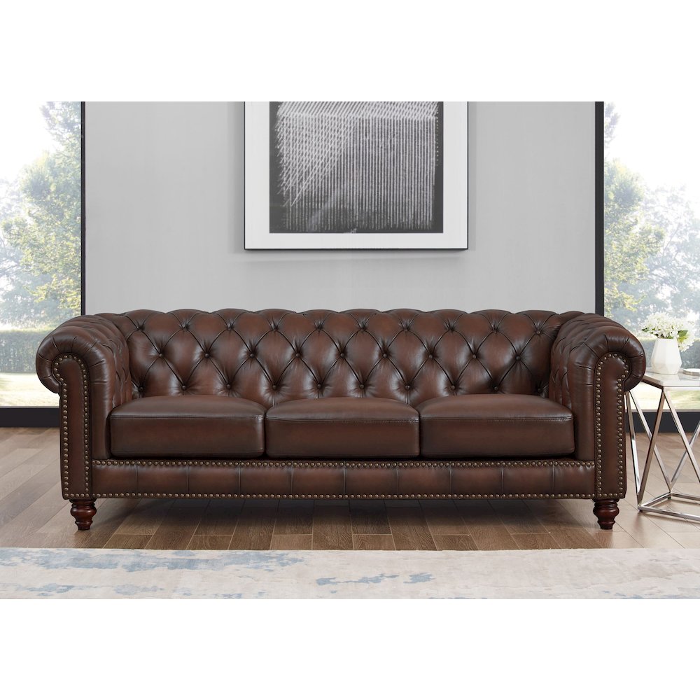 Alton Bay Leather Sofa. Picture 2
