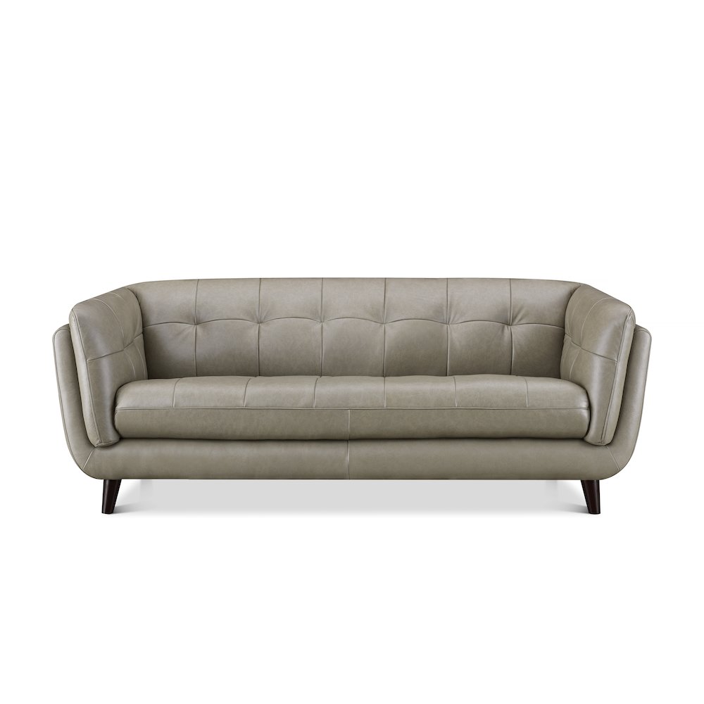 Solana Leather Sofa in Chico Slate Color. Picture 1