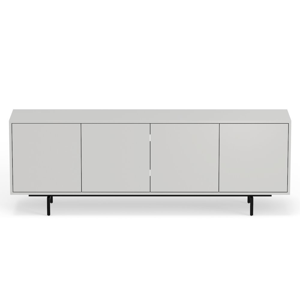 Graysen White Laminate 4 Door TV Console. Picture 3