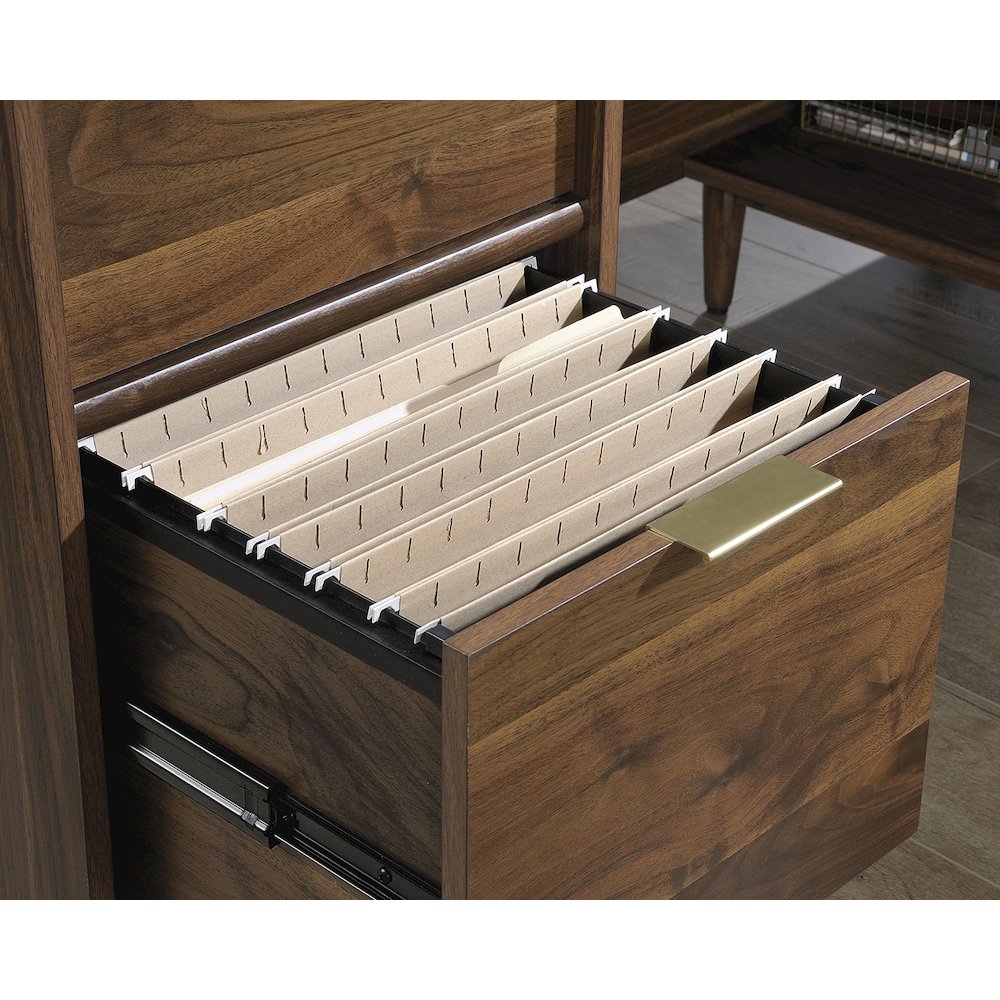Clifford Place Commercial Office L Desk, Grand Walnut finish. Picture 11