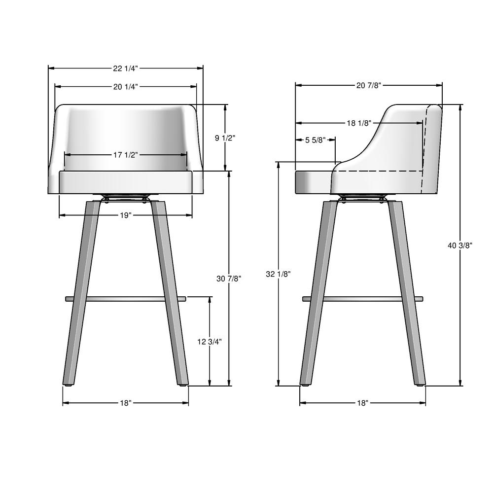 Ramon 30 in. Swivel Bar Stool. Picture 9