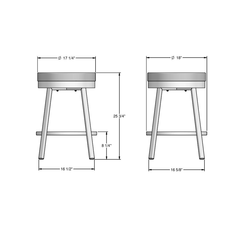 Clock 26 in. Swivel Counter Stool. Picture 6