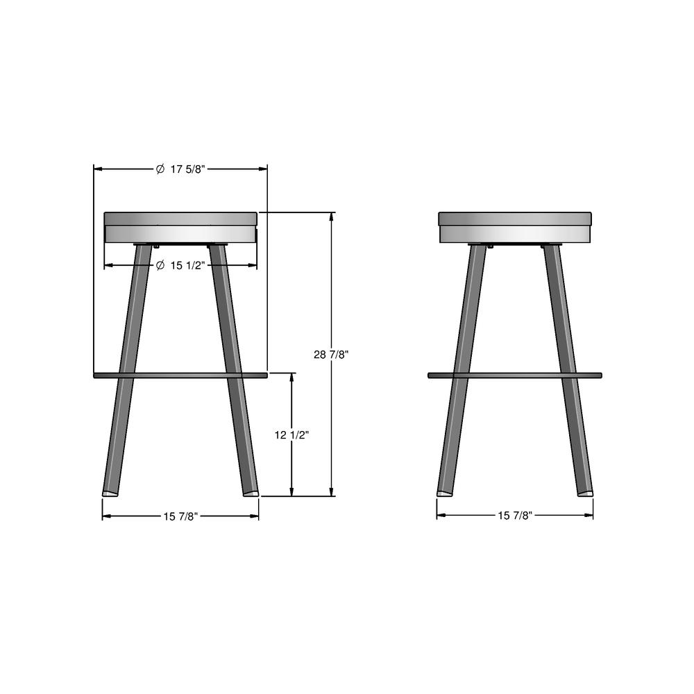 Warner 30 in. Swivel Bar Stool. Picture 6