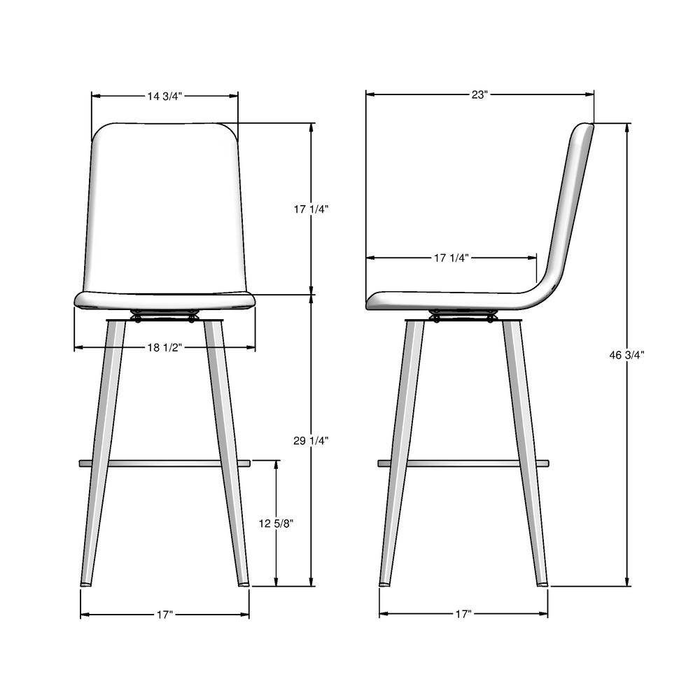 Watson 30 in. Swivel Bar Stool. Picture 9