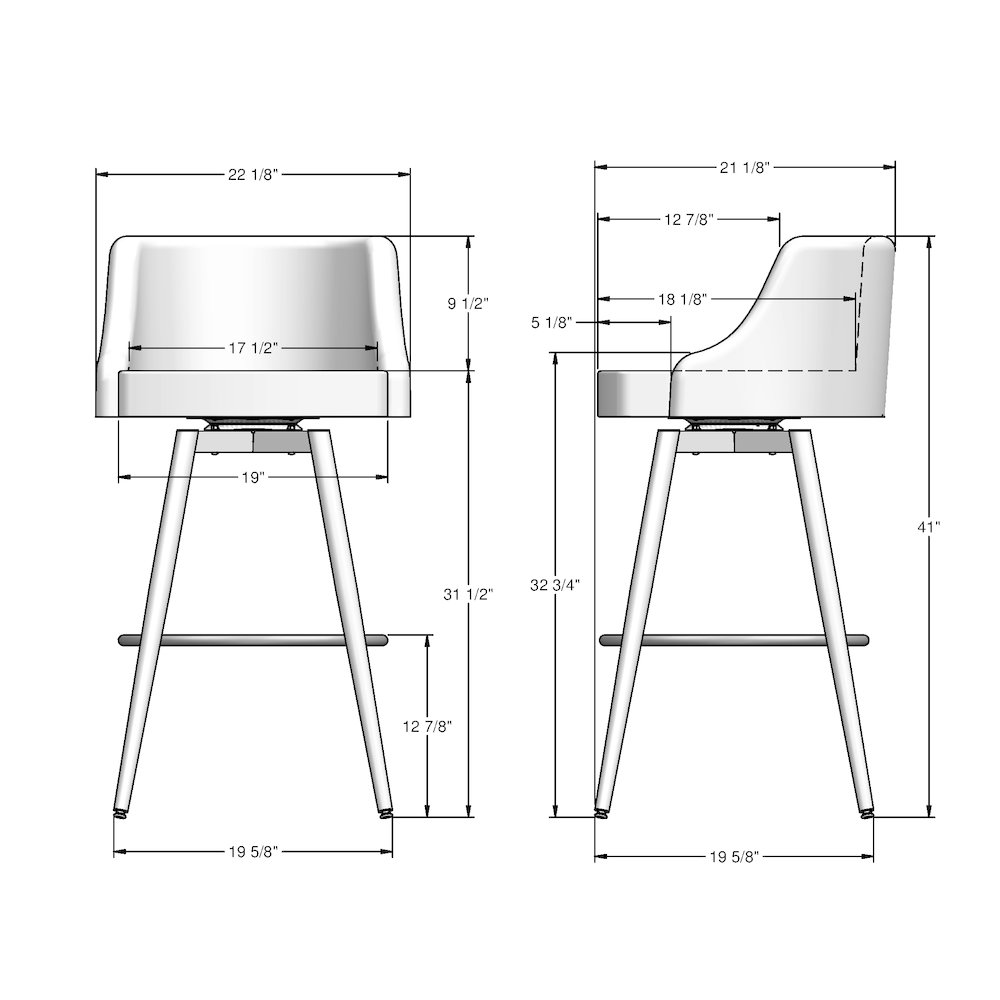 Duncan 30 in. Swivel Bar Stool. Picture 6