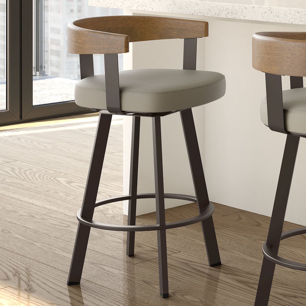 Lars 30 in. Swivel Bar Stool. Picture 6
