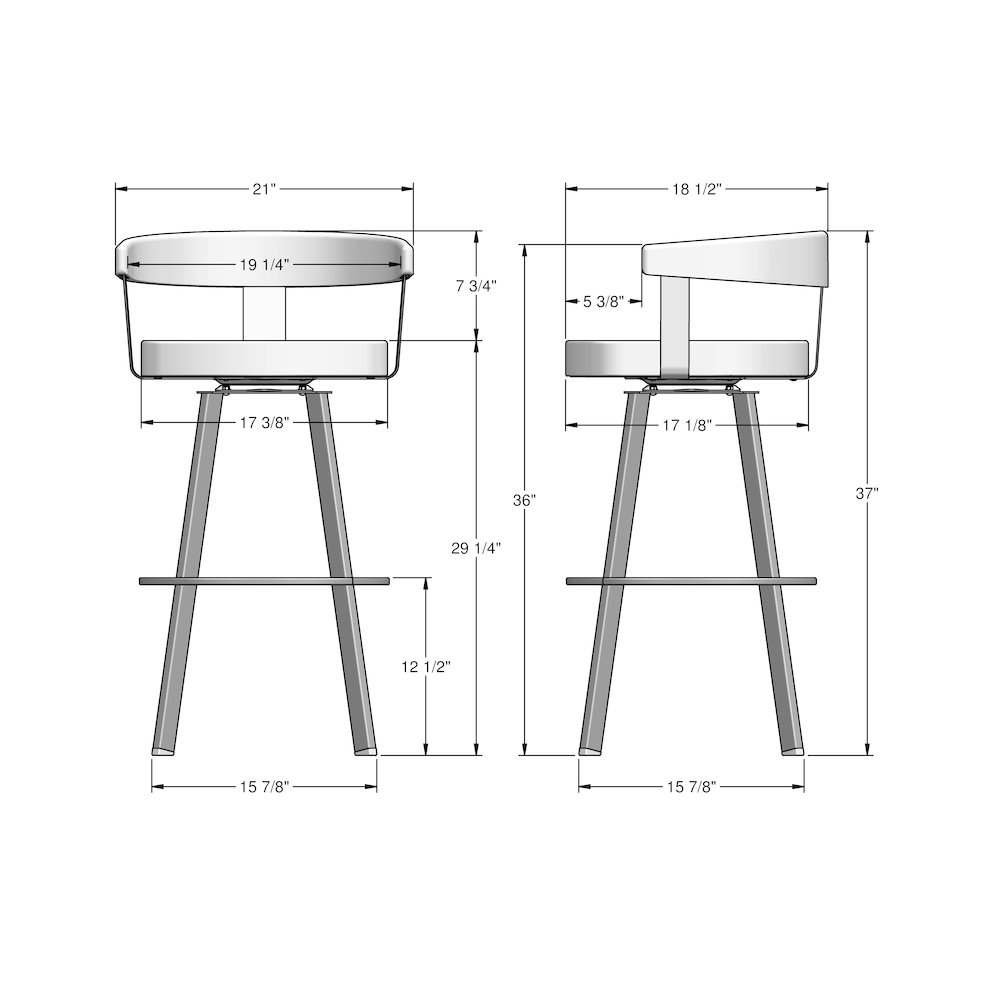 Lars 30 in. Swivel Bar Stool. Picture 10
