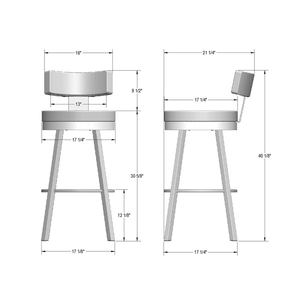 Morgan 30 in. Swivel Bar Stool. Picture 9