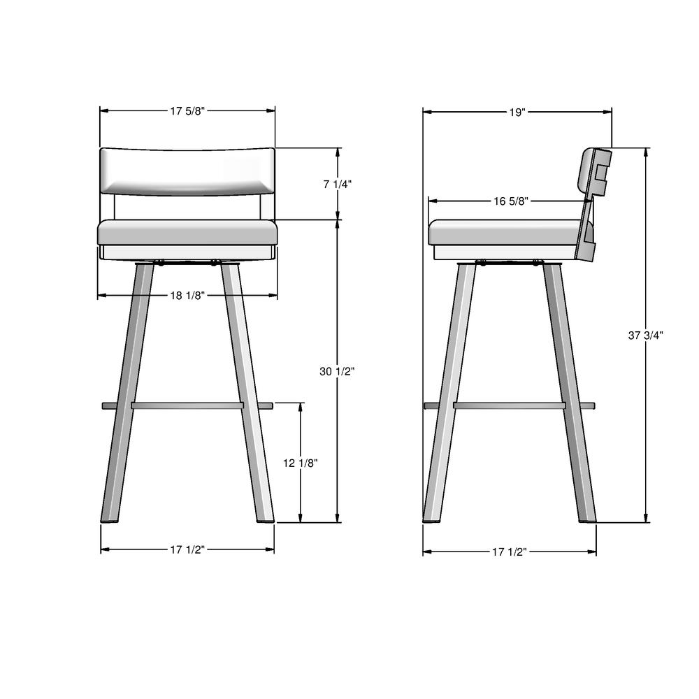 Travis 30 in. Swivel Bar Stool. Picture 9
