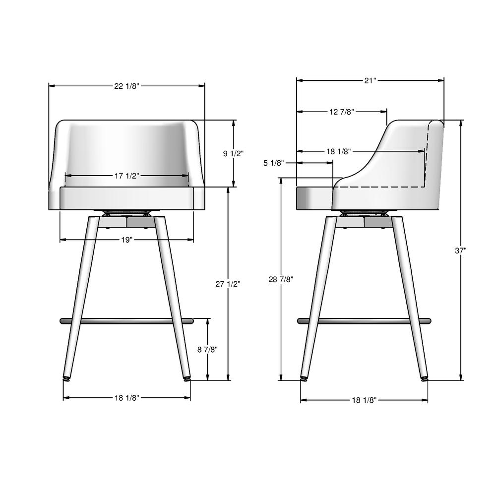 Duncan 26 in. Swivel Counter Stool. Picture 6