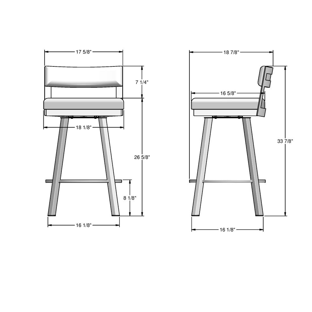 Travis 26 in. Swivel Counter Stool. Picture 9