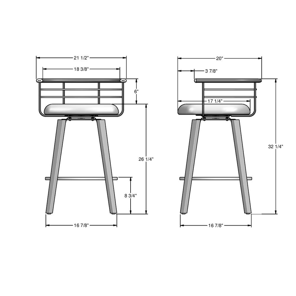 Colt 26 in. Swivel Counter Stool. Picture 9