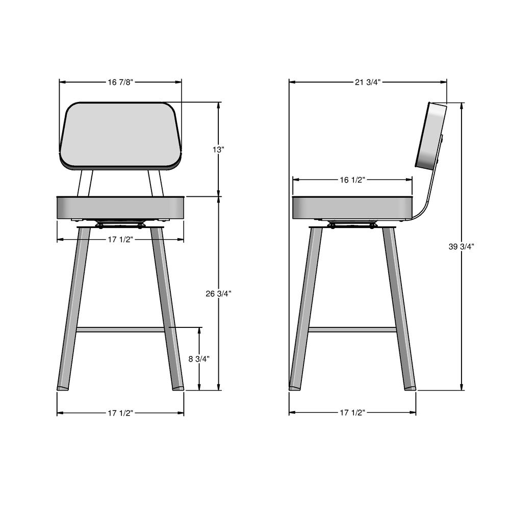 Clarkson 26 in. Swivel Counter Stool. Picture 6