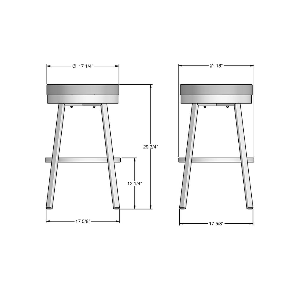 Clock 30 in. Swivel Bar Stool. Picture 6