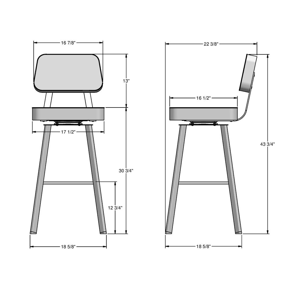 Clarkson 30 in. Swivel Bar Stool. Picture 6