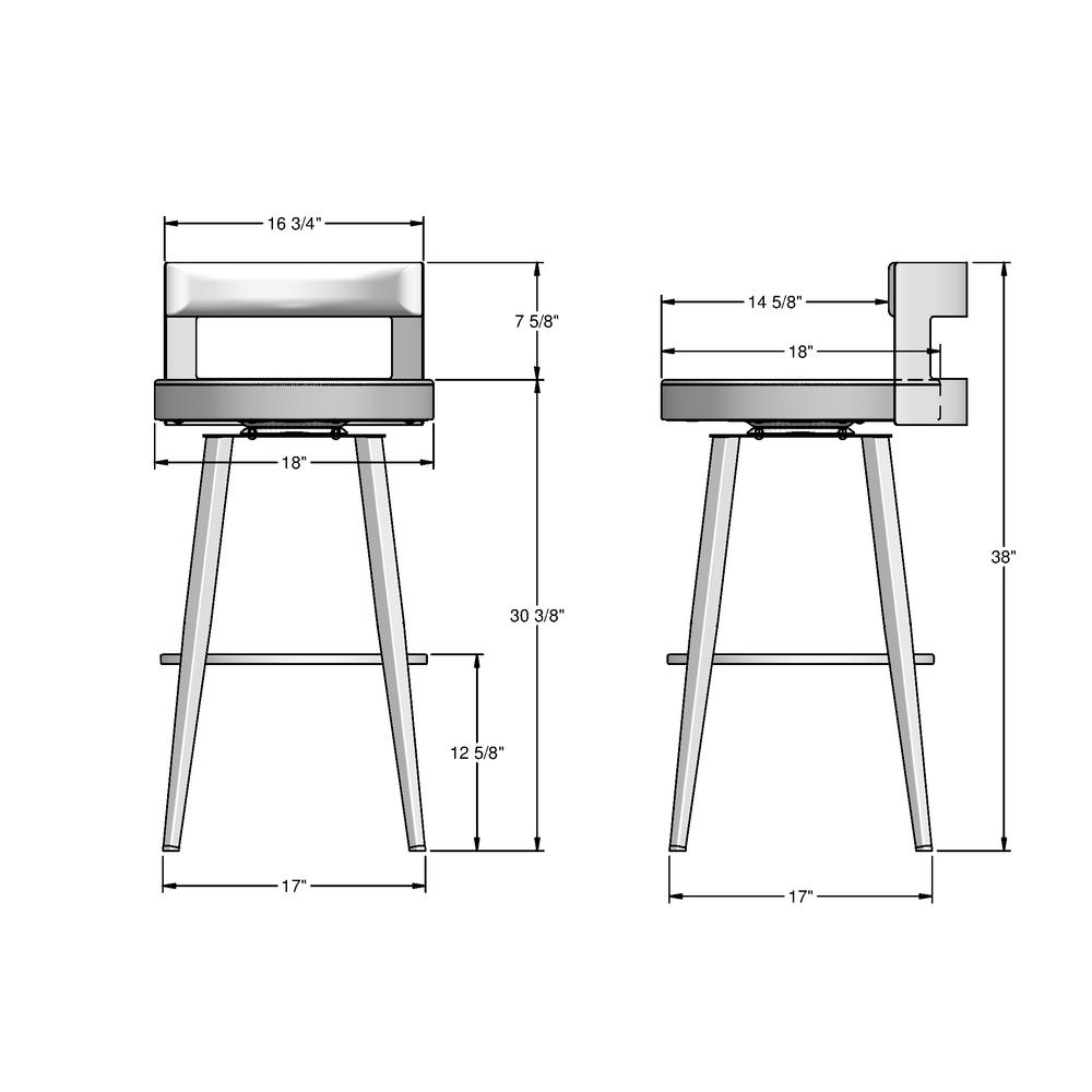 Paramont 30 in. Swivel Bar Stool. Picture 9