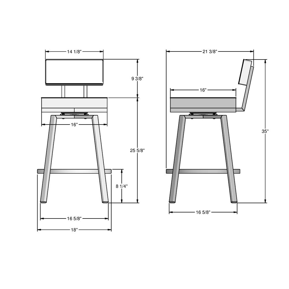 Staten 26 in. Swivel Counter Stool. Picture 9