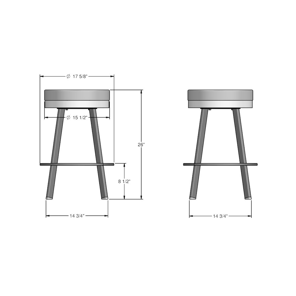 Swice 26 in. Swivel Counter Stool. Picture 7