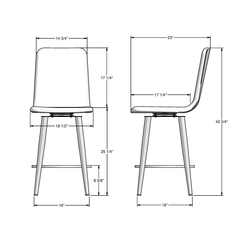 Watson 26 in. Swivel Counter Stool. Picture 9