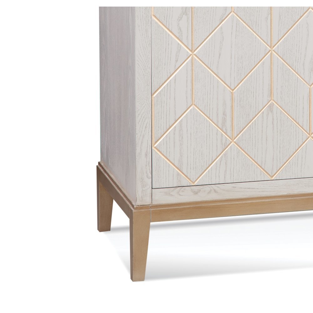 Perrine White Bar Cabinet. Picture 2