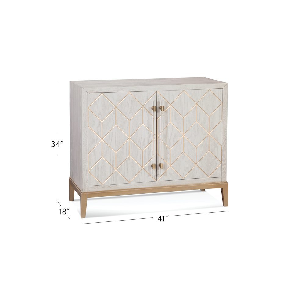 Perrine White Bar Cabinet. Picture 5