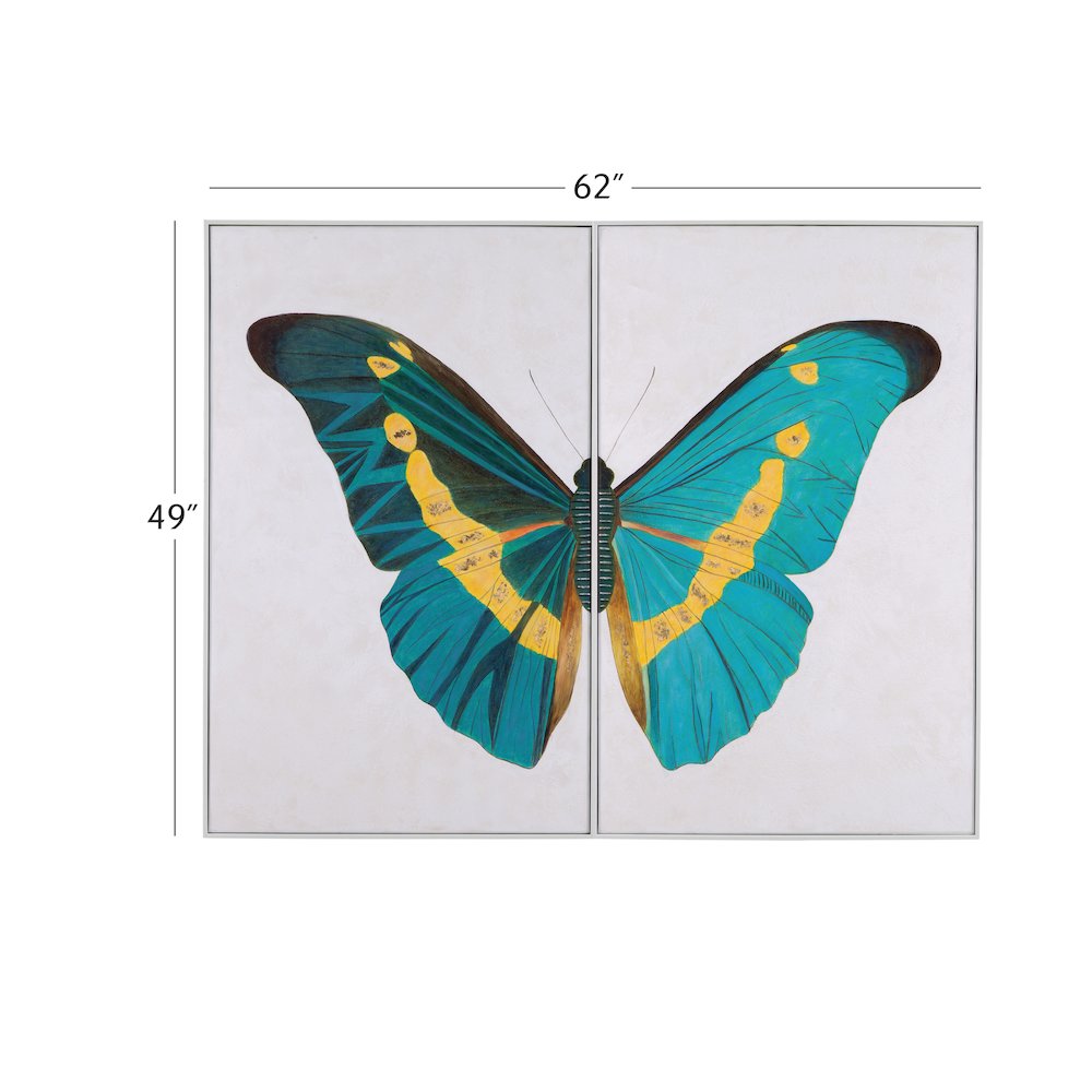 Butterfly Wings Framed Canvas Set of 2. Picture 4