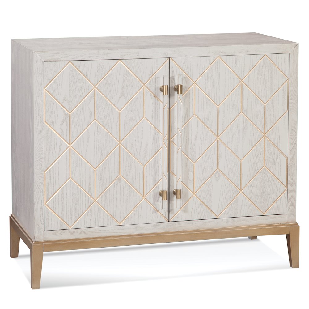 Perrine White Bar Cabinet. Picture 1