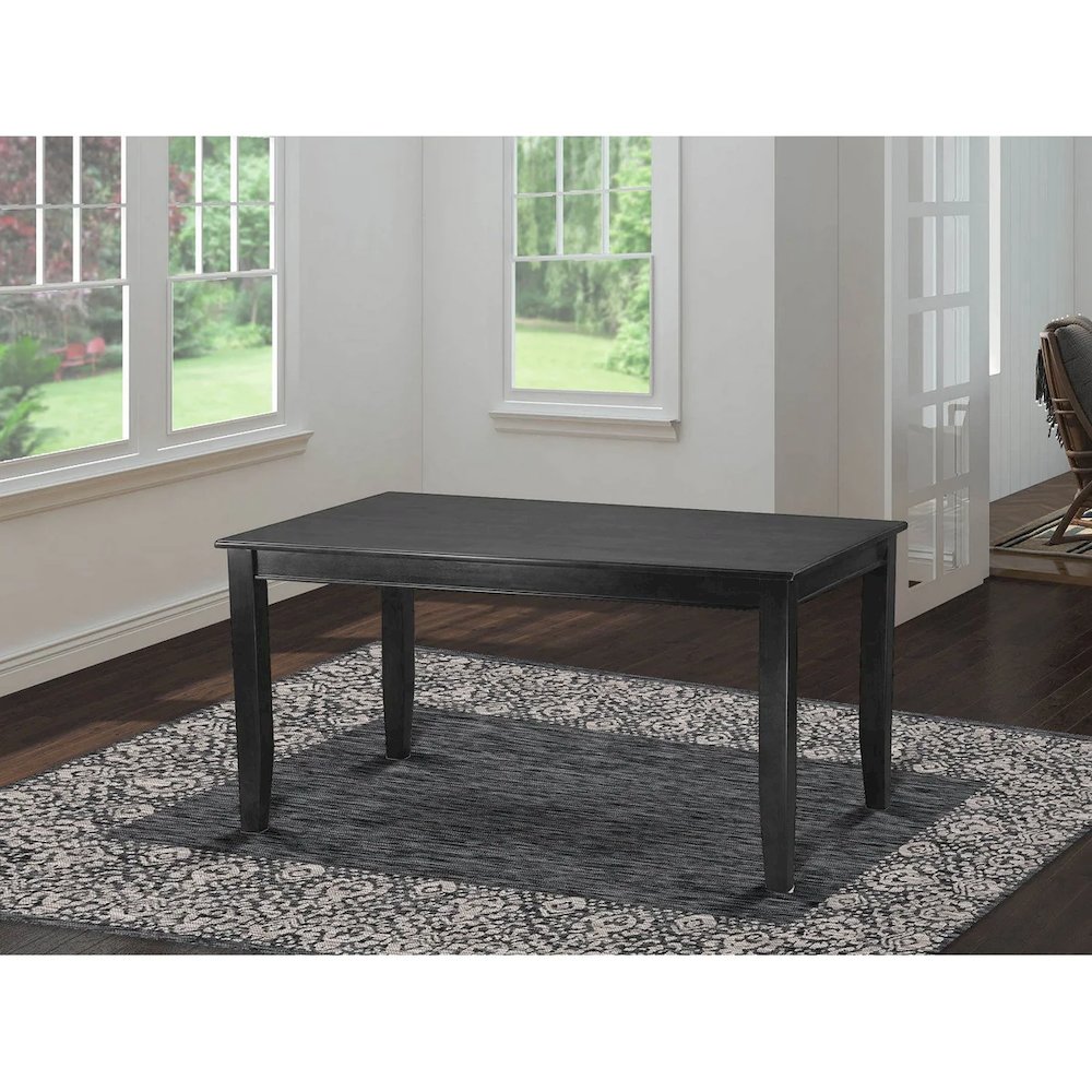 Dudley  Rectangular  Dining  Table  36"x60"  in  Black  Finish. Picture 3