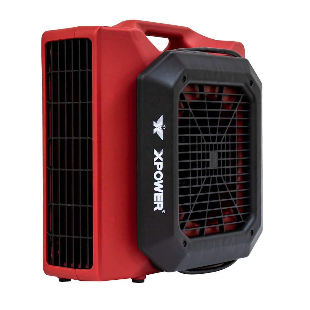 PL-700A 1/3 HP 1050 CFM 3 Speed Low Profile, Floor Fan, Carpet Dryer - Red. Picture 11