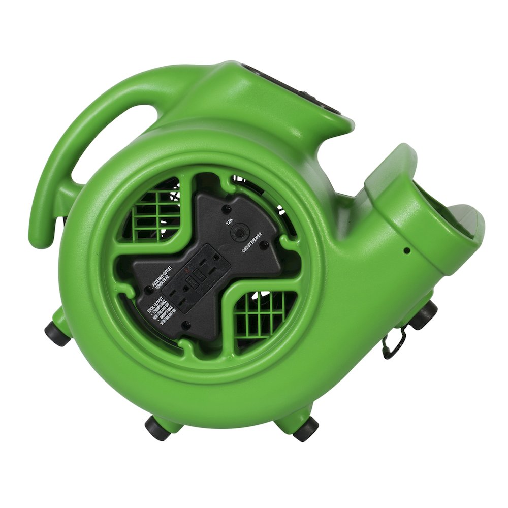 1/3 HP 2400 CFM 3 Speed, Carpet Dryer, Blower - Green. Picture 2