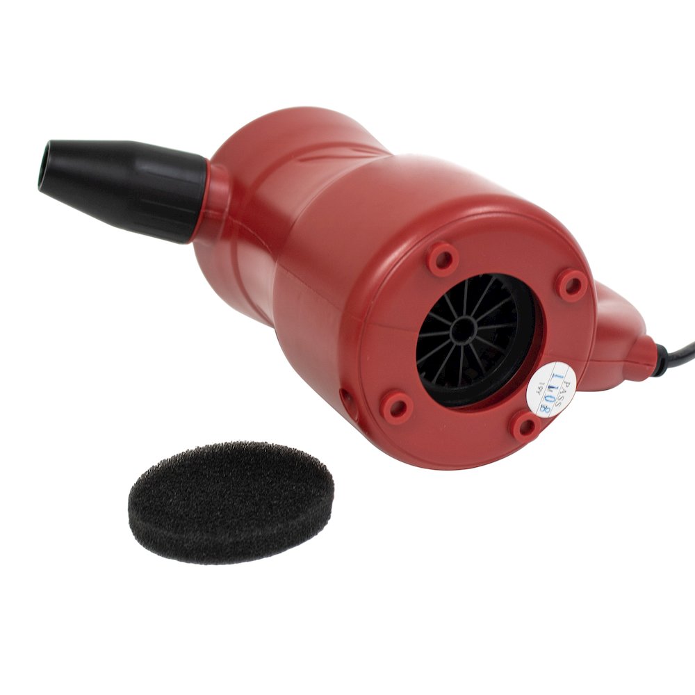 Powered Air Duster, Canned Air Replacement, Blower, Dryer, and Air Pump - Red. Picture 3