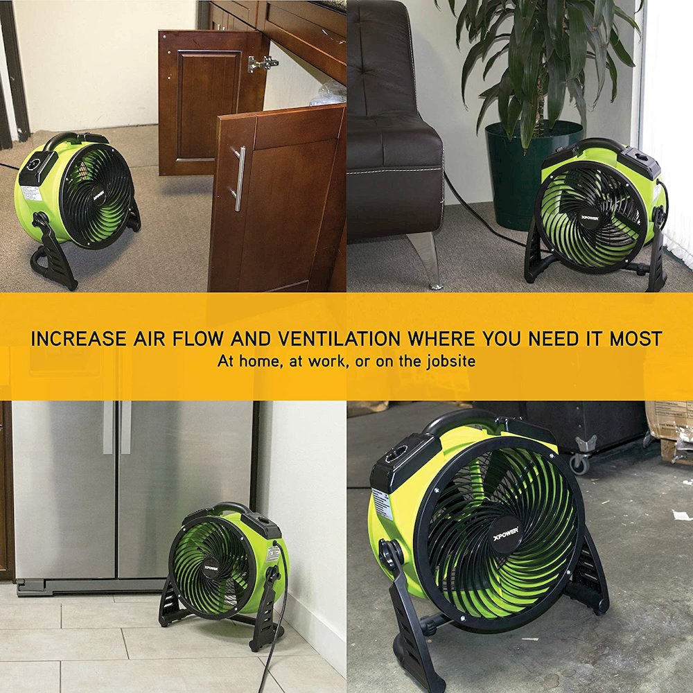 1300 CFM 4 Speed Portable 13" Professional Grade Air Circulator Utility Fan. Picture 7