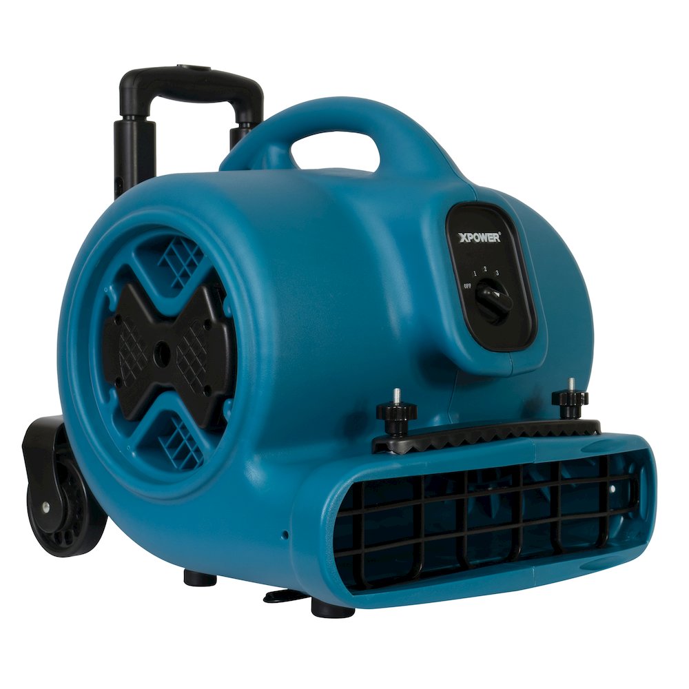 1/2 HP 2980 CFM, Dryer, Fan, Blower with Telescopic Handle, Wheels, Carpet Clamp. Picture 4