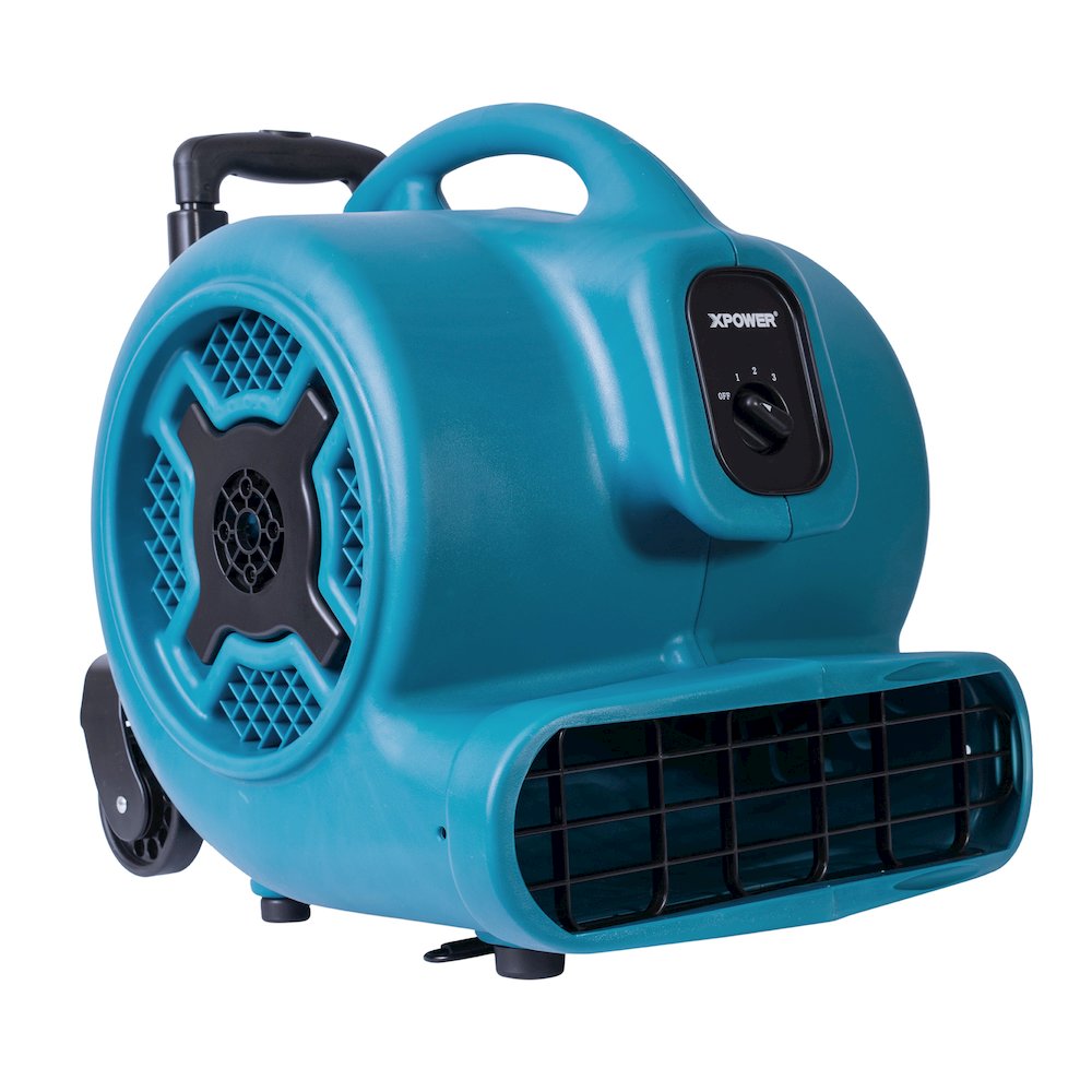 1 HP, Carpet Dryer, Floor Fan, Blower with Telescopic Handle and Wheels. Picture 5