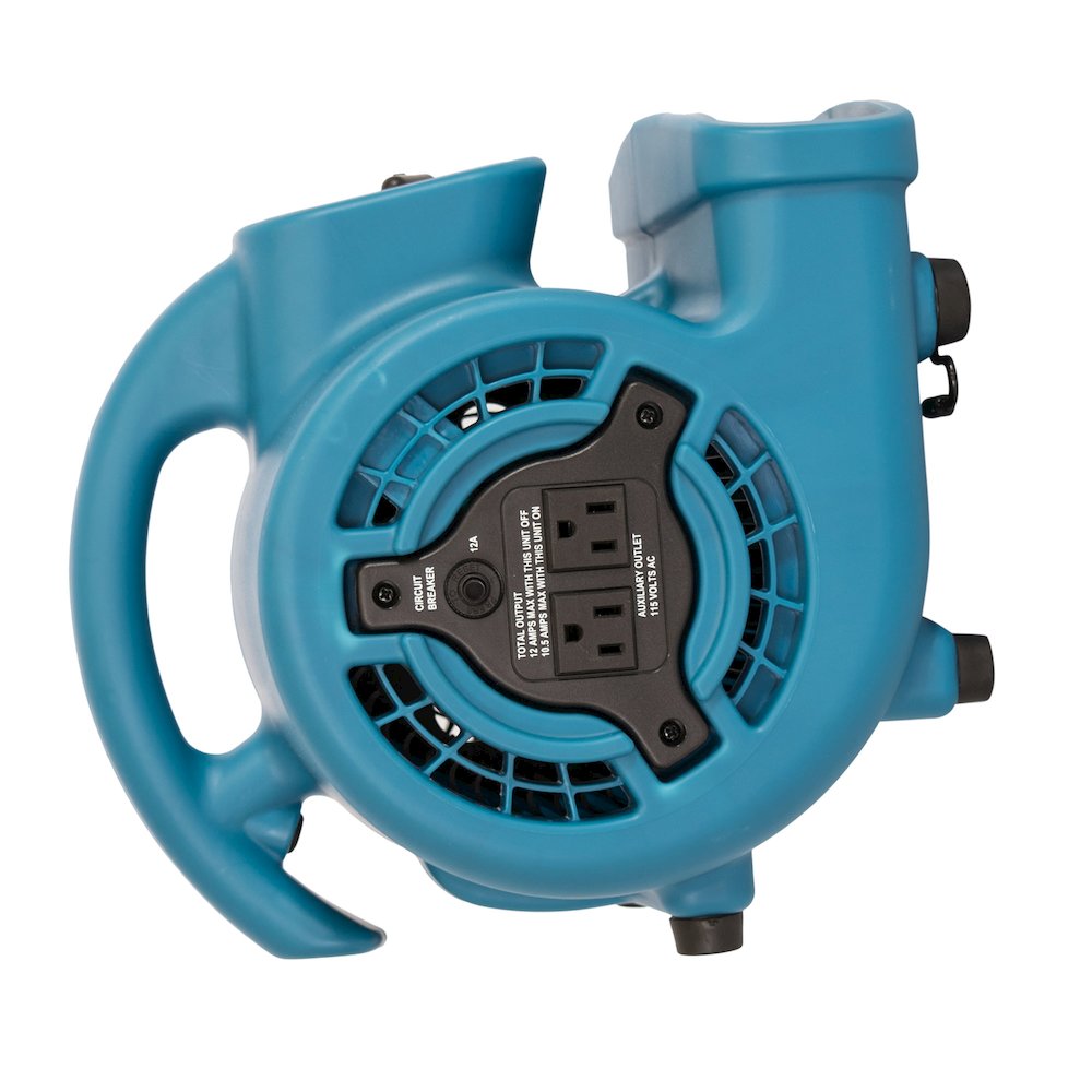 P-80A 600 CFM Multi-Purpose Mini Air Mover, Utility Fan, Dryer, Blower - Blue. Picture 3