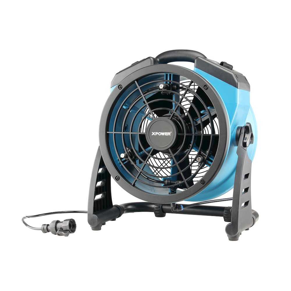 Portable 3 Speed 11" Outdoor Cooling Misting Fan and Air Circulator. Picture 16