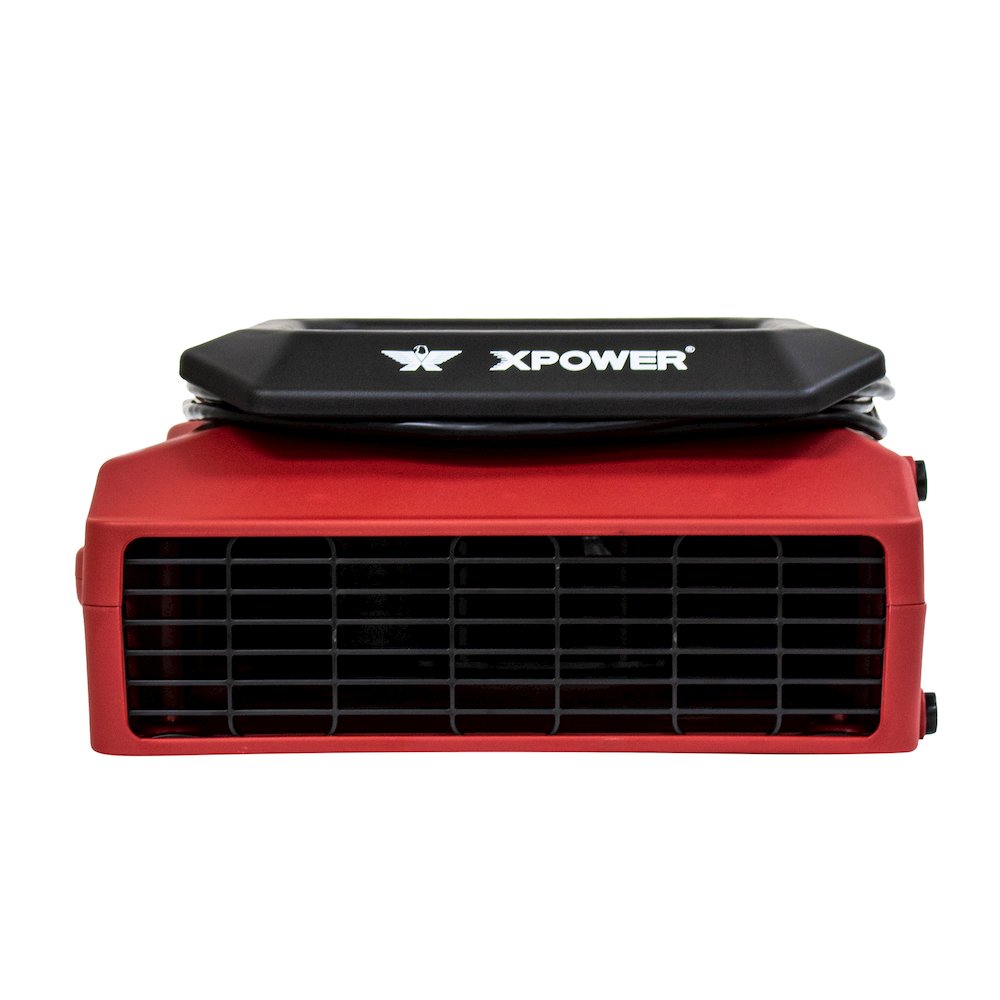 PL-700A 1/3 HP 1050 CFM 3 Speed Low Profile, Floor Fan, Carpet Dryer - Red. Picture 4