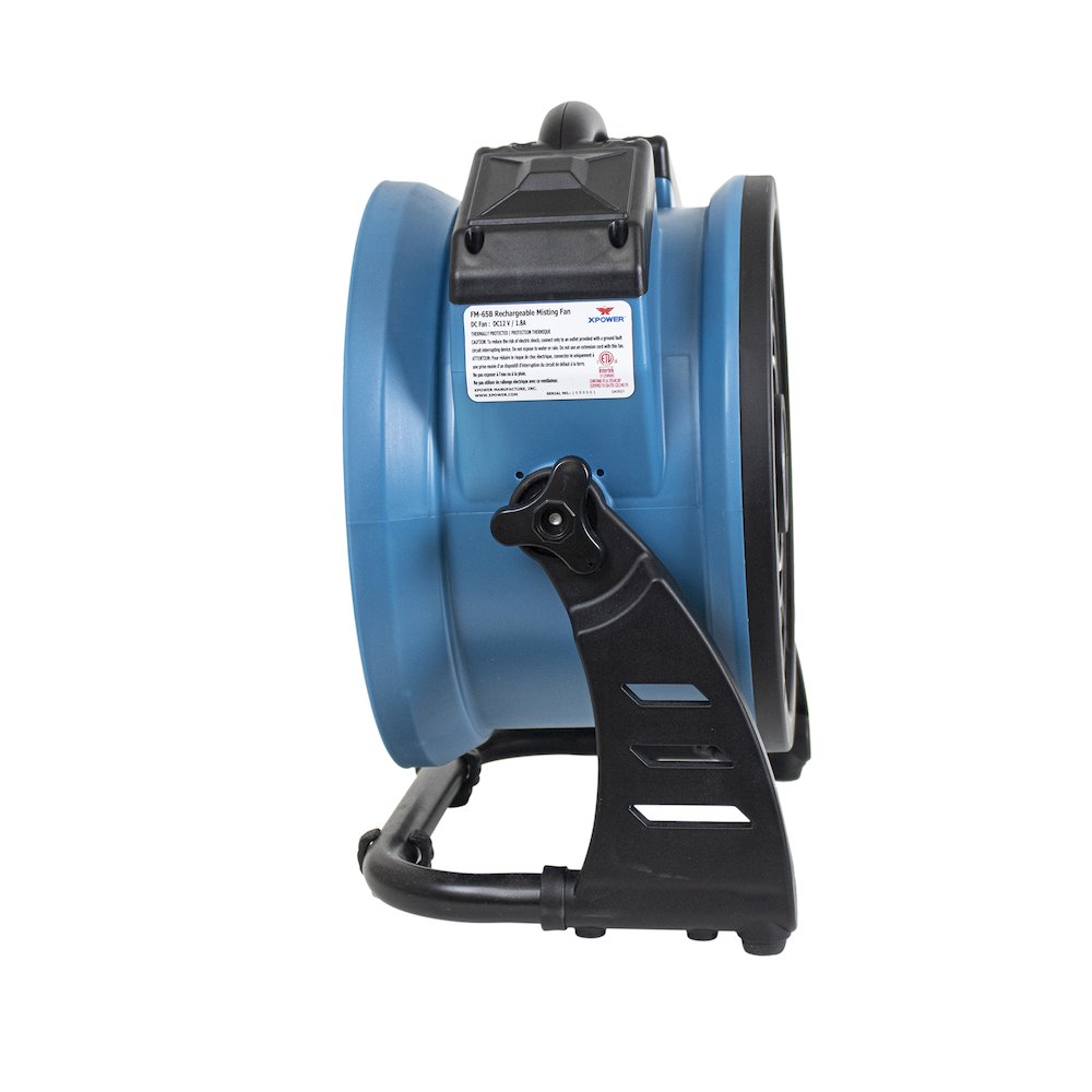Battery Operated Variable Speed 11" Outdoor Misting Fan and Air Circulator. Picture 11