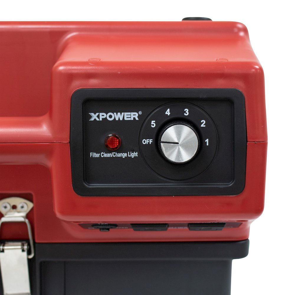 3 Stage Filtration HEPA Purifier System, Negative Air Machine - Red. Picture 6