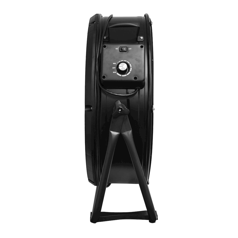 1/2 HP 5800 CFM 1.8 Amps Variable Speed Enclosed Brushless DC Motor 24” Drum Fan. Picture 6