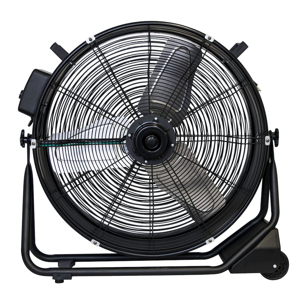 1/2 HP 5800 CFM 1.8 Amps Variable Speed Enclosed Brushless DC Motor 24” Drum Fan. Picture 1