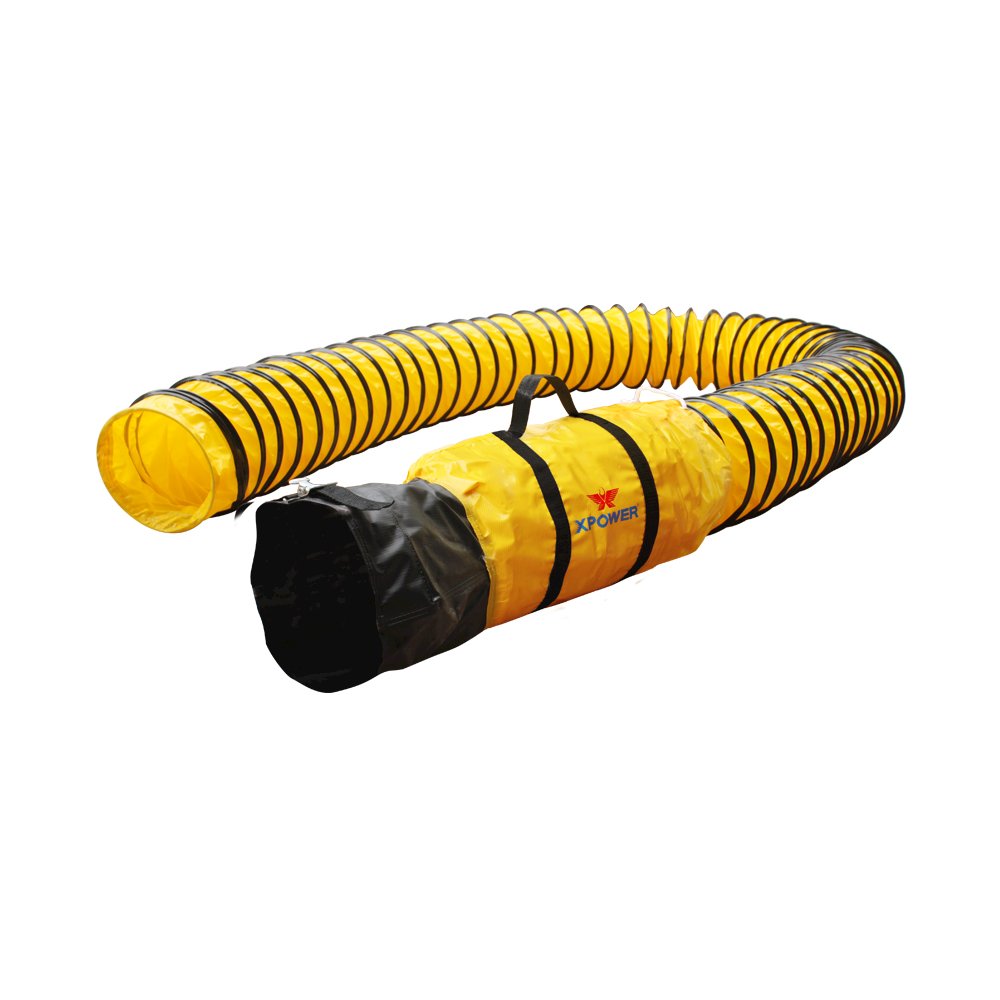 Extra Flexible 8" Diameter 25 Ft Ventilation PVC Duct Hose. Picture 1