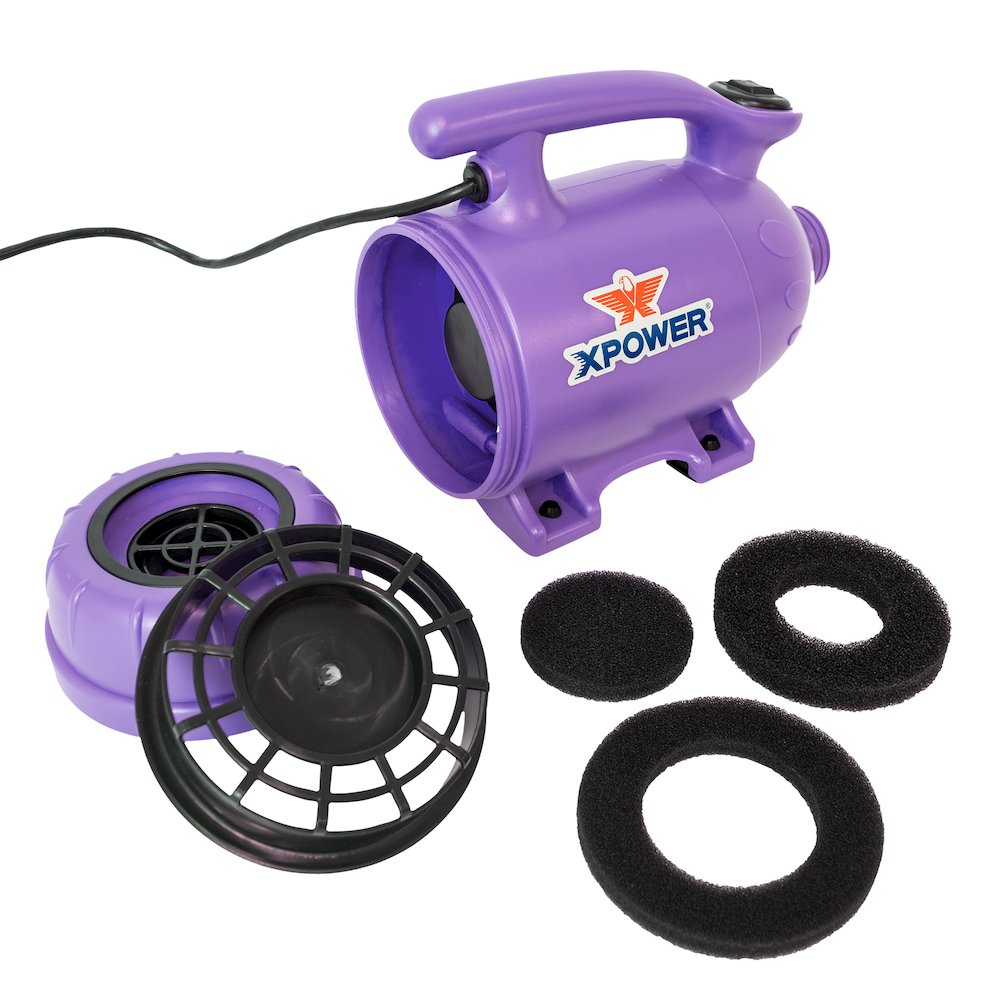 B-2 Pro at Home Pet Grooming Dog Force Hair Dryer and Vacuum - Purple. Picture 4