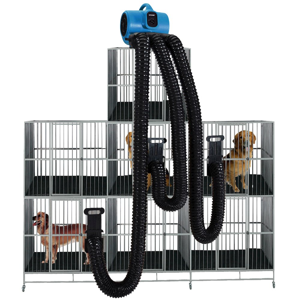 3 Speed Pet Grooming Dog Cage Dryer with Multi Drying Hose Kit, Timer & Filters. Picture 5