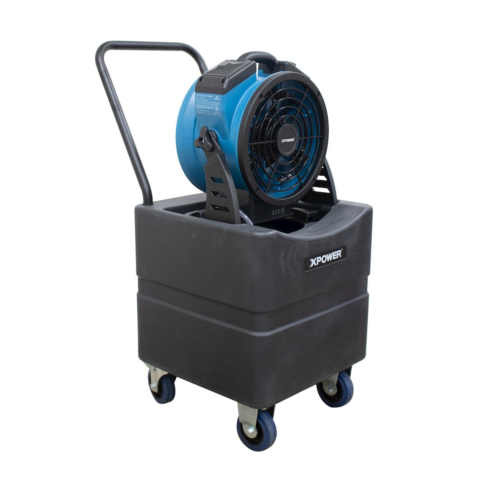 Battery Operated Variable Speed 11" Outdoor Cooling Misting Fan. Picture 2