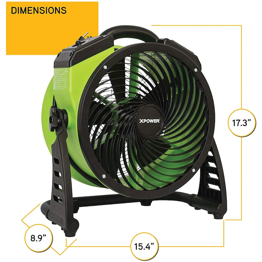 1300 CFM 4 Speed Portable 13" Professional Grade Air Circulator Utility Fan. Picture 6