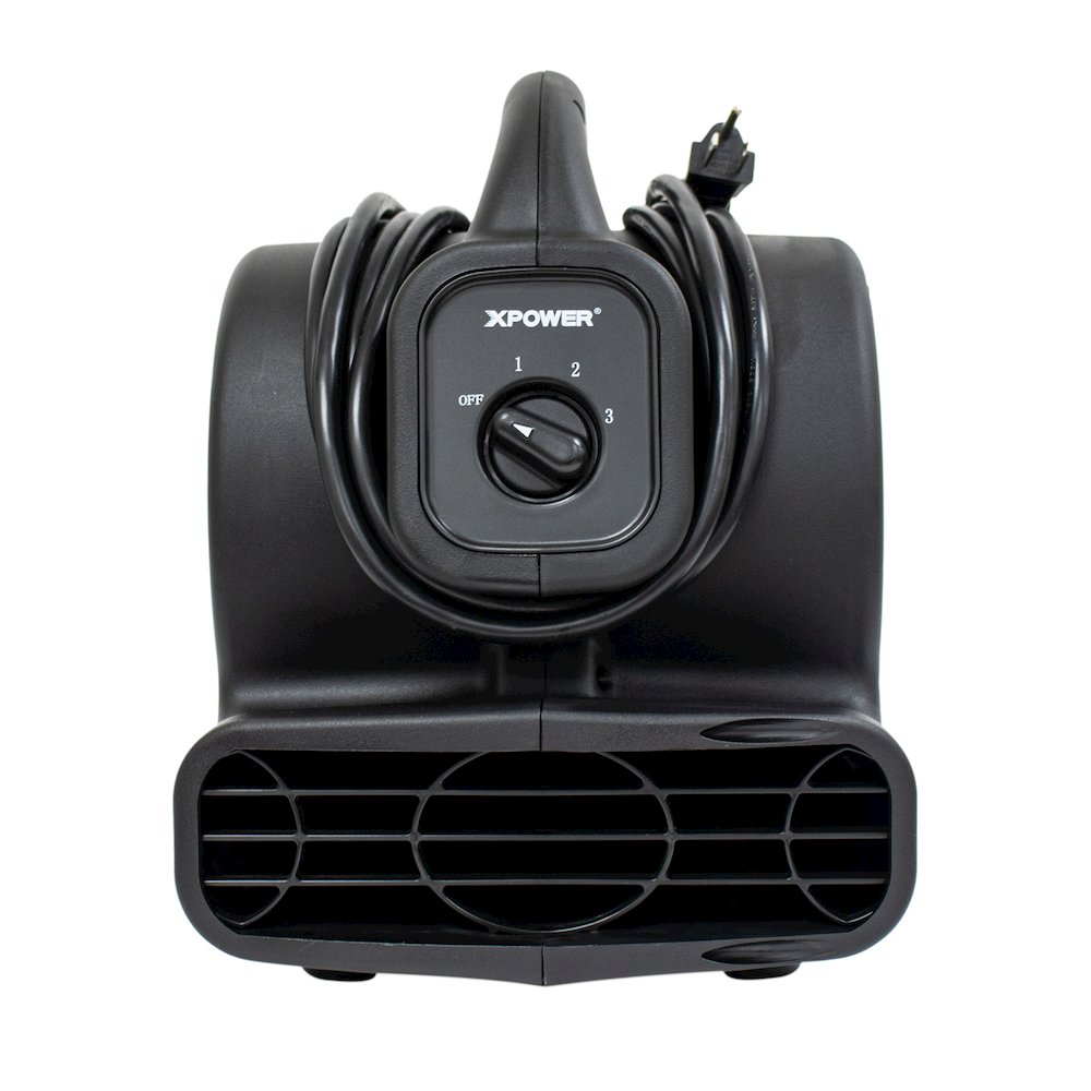 P-80A 600 CFM Multi-Purpose Mini Air Mover, Utility Fan, Dryer, Blower - Black. Picture 12