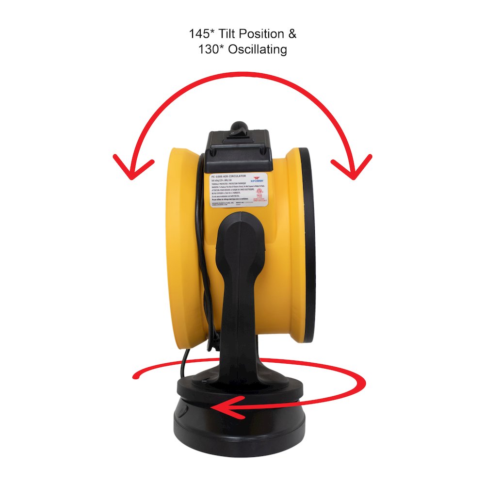 1100 CFM 4 Speed Portable 11" Professional Grade Utility Fan. Picture 1