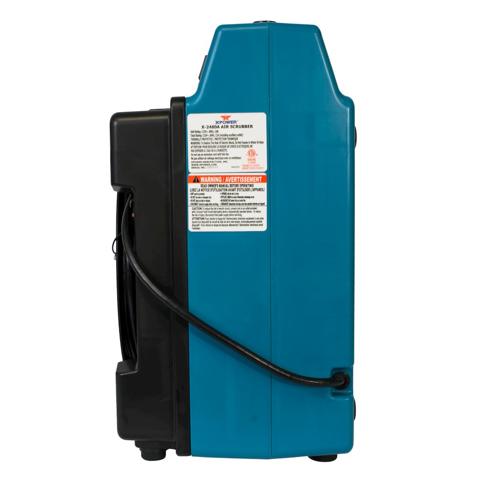 3 Stage Filtration HEPA Purifier System, Negative Air Machine, - Blue. Picture 13
